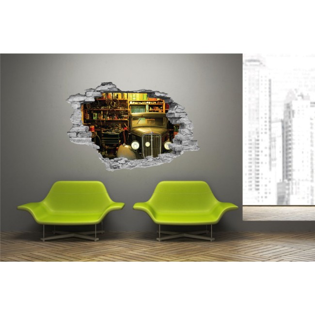 Garázs - 3D hatású matrica