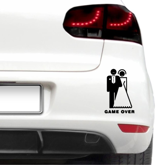 Autós matrica - Játék vége