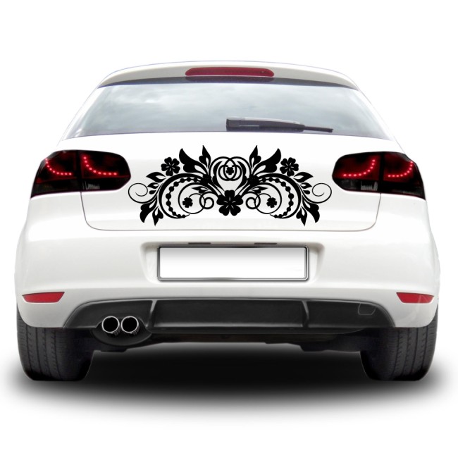 Autós matrica - Szimmetrikus virág