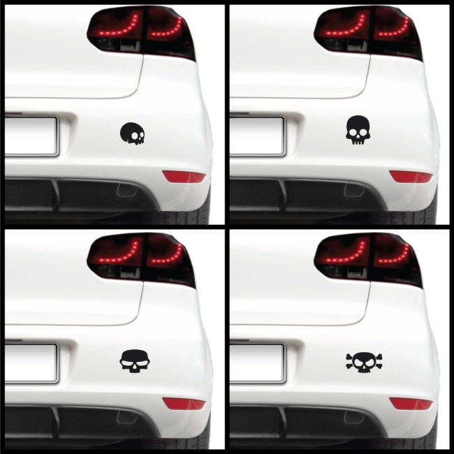 Autós matrica - Koponyák (csomag)