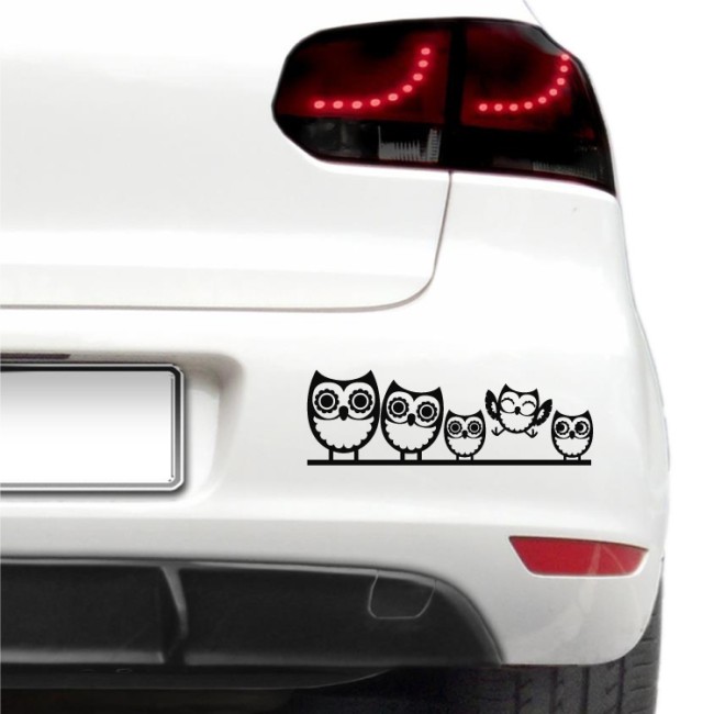 Autós matrica - Bámuló baglyok