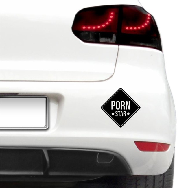 Autós matrica - P*rn Star