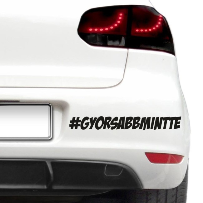 Autós matrica - #csomag 2