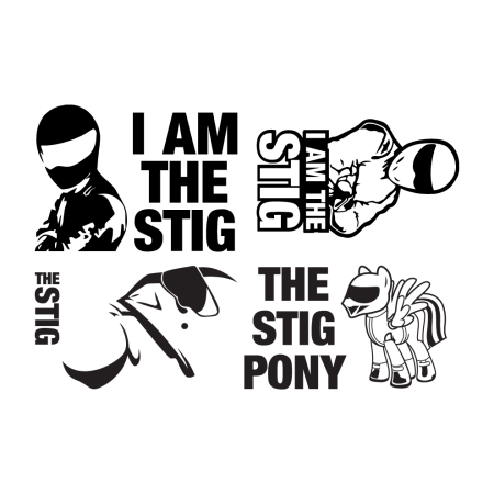 Autós matrica - The Stig csomag