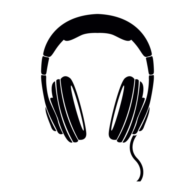 Autós matrica - Fejhallgató