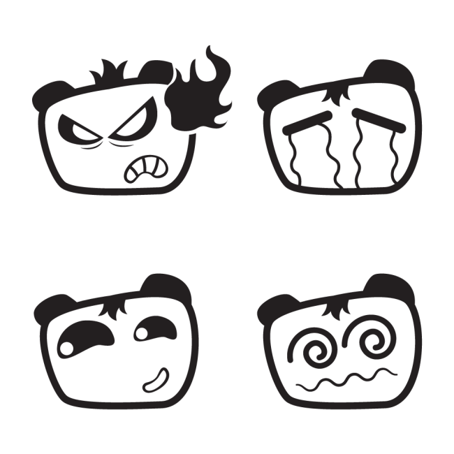 Autós matrica - Hangulatok 4 (csomag)