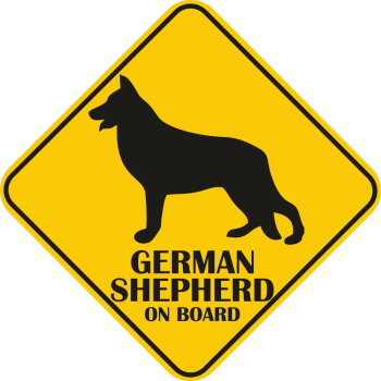 Autós matrica - Németjuhász