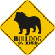 Autós matrica - Bulldog matrica