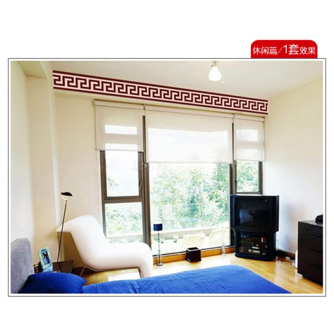 Görög motívum - Bordó - Bordűr matrica