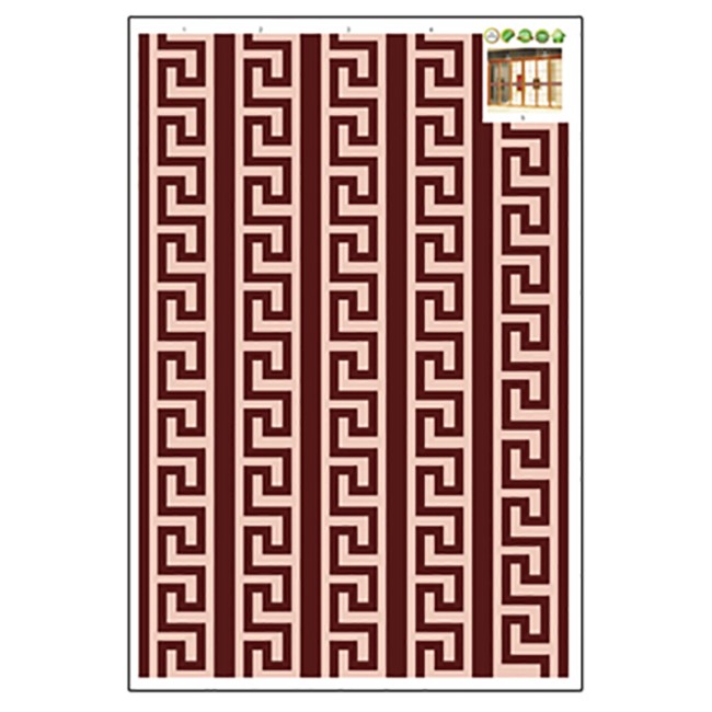 Görög motívum - Bordó - Bordűr matrica