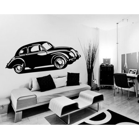 Régi autó profilja - Falmatrica / Faltetoválás