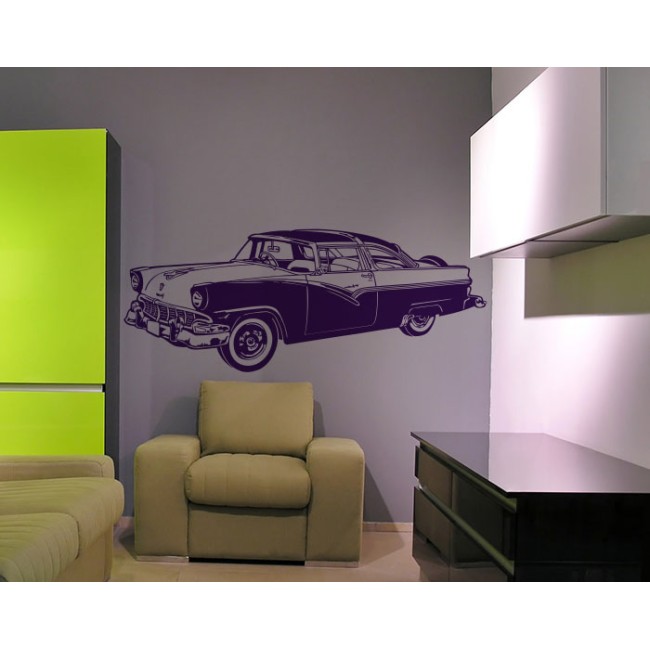 Klasszikus amerikai autó - Falmatrica / Faltetoválás