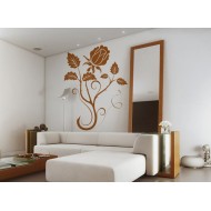 Rózsás motívum - Falmatrica / Faltetoválás