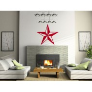 Ötágú csillag - Falmatrica / Faltetoválás