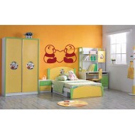 Panni és Péter - Panda Macik - Falmatrica / Faltetoválás