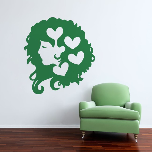 Szerelem asszonya - Falmatrica / Faltetoválás