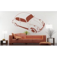 Volkswagen bogár - Falmatrica / Faltetoválás