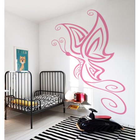 Pillangó dekor - Falmatrica / Faltetoválás