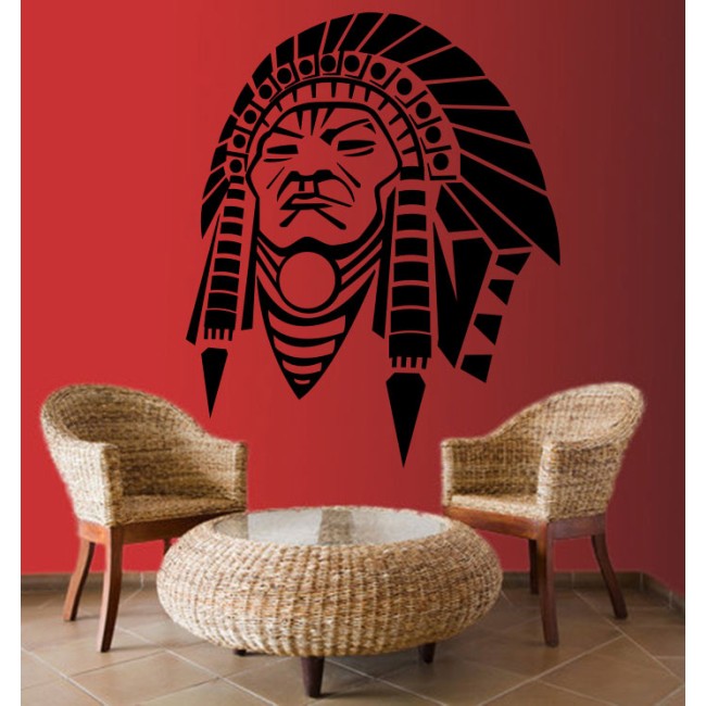 Indián törzsfőnök - Falmatrica / Faltetoválás -