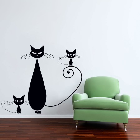 Macska família - Falmatrica / Faltetoválás