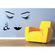 Női arc - Falmatrica / Faltetoválás