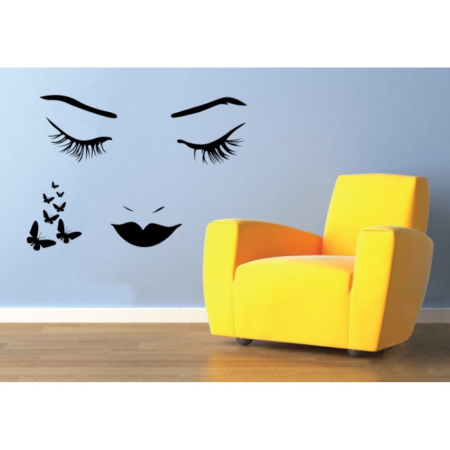 Női arc - Falmatrica / Faltetoválás