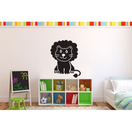 Kisállatok - oroszlán - Falmatrica / Faltetoválás