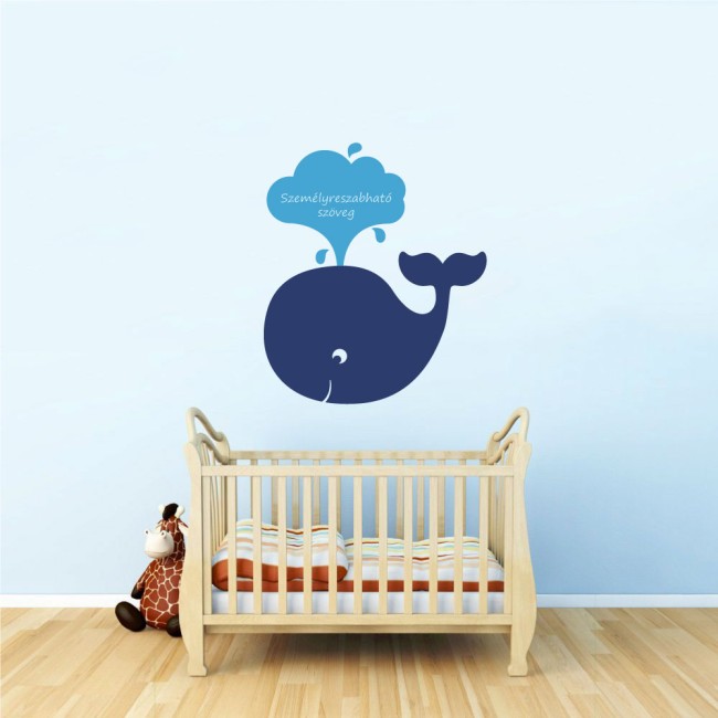 Kisbálna + Szöveg (MultiColor) - Falmatrica / Faltetoválás