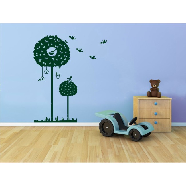 Madáretetős fa - Falmatrica / Faltetoválás