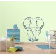 Óriás elefánt - Falmatrica / Faltetoválás