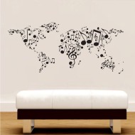 Zene a világnak! - Falmatrica / Faltetoválás