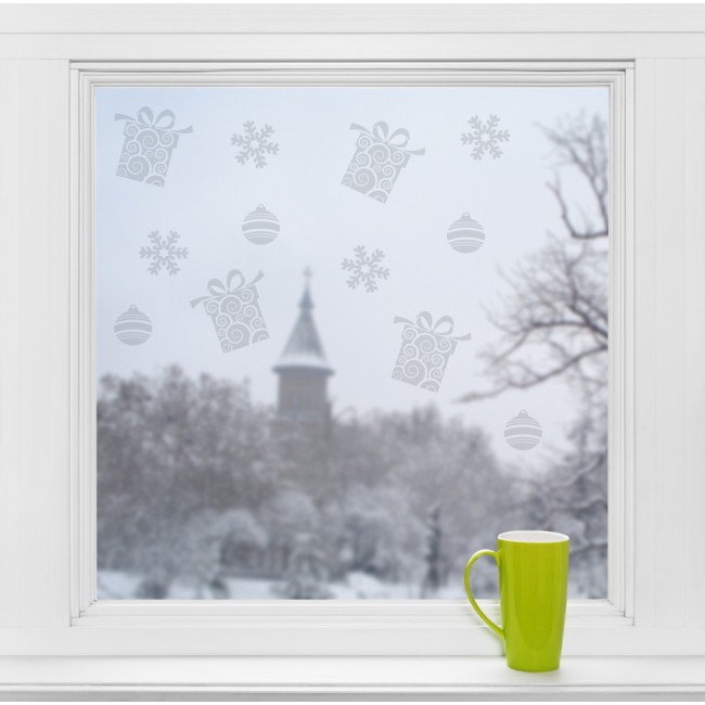 Karácsonyi motívumok - Üvegdekor