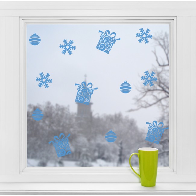 Karácsonyi motívumok - Falmatrica / Faltetoválás