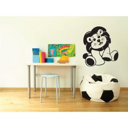 Oroszlánkölyök - Falmatrica / Faltetoválás