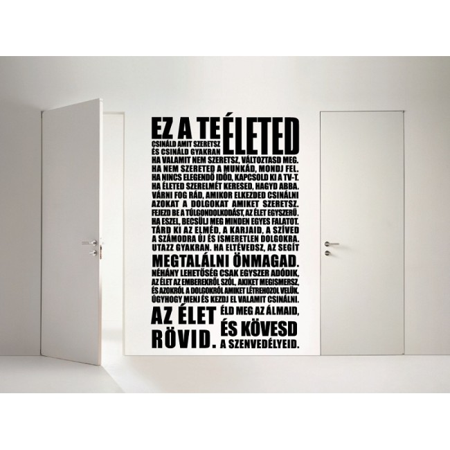 Ez a te életed - Falmatrica / Faltetoválás