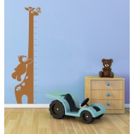 Mennyit nőttem az utóbbi időben? - Maci és zsiráf - Falmatrica / Faltetoválás