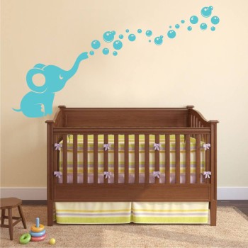 Buborékos elefánt - Falmatrica / Faltetoválás