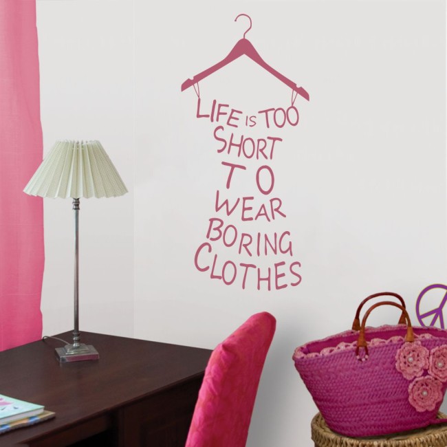 Life is too short to wear boring clothes - Falmatrica / Faltetoválás