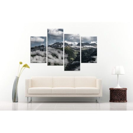 Többrészes vászonkép - Felhők között