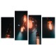 Többrészes vászonkép - Égő izzók
