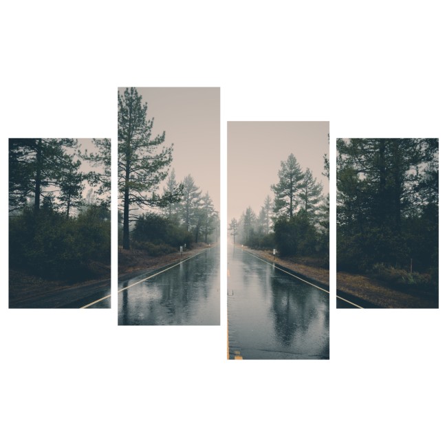 Többrészes vászonkép - Esős idő