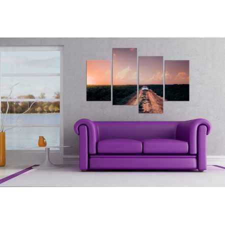 Többrészes vászonkép - Terepszemle