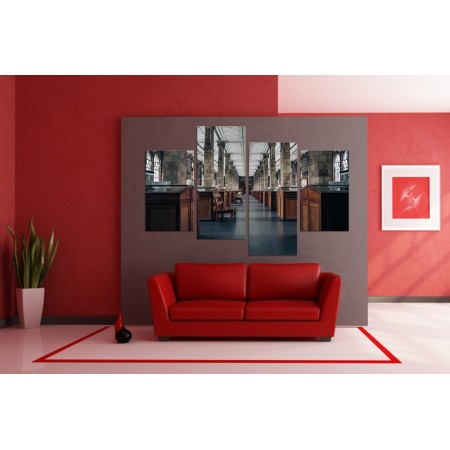 Többrészes vászonkép - A múzeumban