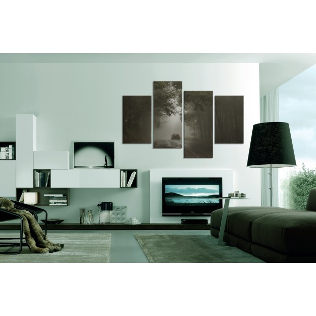 Többrészes vászonkép - Út a semmibe