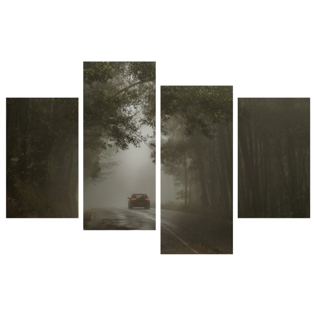 Többrészes vászonkép - Út a semmibe