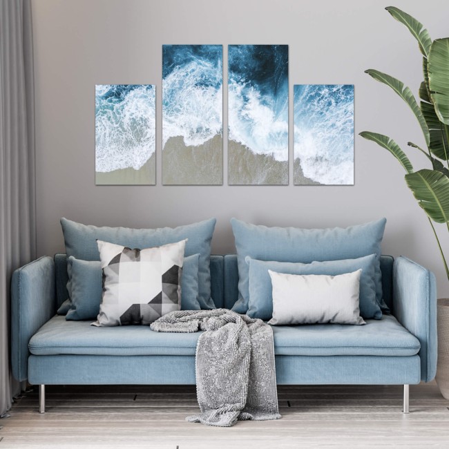 Többrészes vászonkép - Hullámok