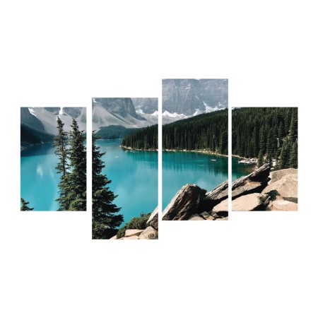 Többrészes vászonkép - Kristálytiszta tó