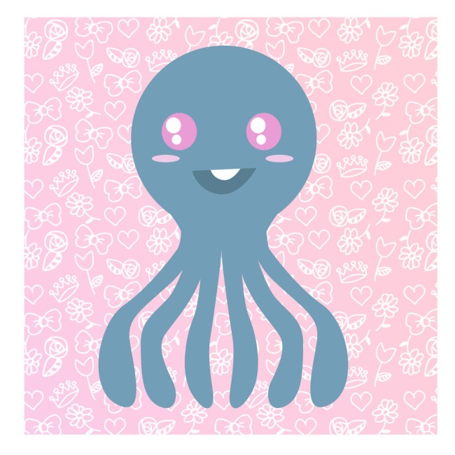 Többrészes vászonkép - Aranyos állatok kislányoknak