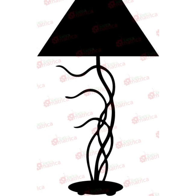 Szimpla modern lámpa - Falmatrica / Faltetoválás