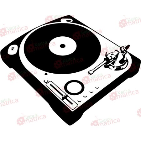 Lemezjátszó - Falmatrica / Faltetoválás